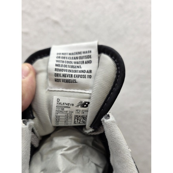 New Balance XML57EVB Black Men's Classic 574 Gym Shoes Sneakers. NWOB. Size 7 - Picture 8 of 10